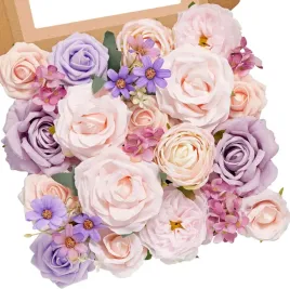 sztuczne-kwiaty-bukiet-roze-piwonie-bukiet-diy-dekoracje-slubne-kolorowe