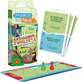 gra-prawda-czy-falsz-niesamowite-zwierzeta-quiz-55-kart-alexander