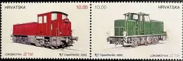 chorwacja-2022-mnh-xf-lokomotywy