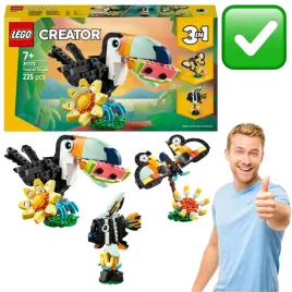 dzikie-zwierzeta-tropikalny-tukan-lego-creator-3w1-31173-zestaw-klockow
