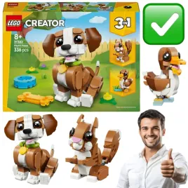 urocze-zwierzatka-psotny-szczeniaczek-lego-creator-3w1-31382-klocki-zestaw