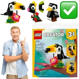 tropikalny-tukan-ryba-pingwin-lego-creator-3w1-30688-nowy-zestaw-klockow