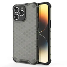 honeycomb-etui-iphone-14-pro-pancerny-hybrydowy-pokrowiec-czarne