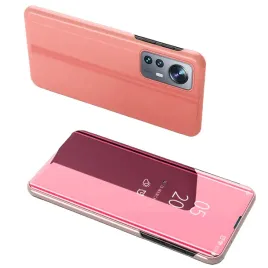 clear-view-case-etui-xiaomi-12-lite-pokrowiec-z-klapka-rozowe