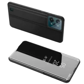clear-view-case-etui-realme-c31-pokrowiec-z-klapka-czarne