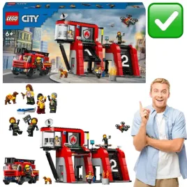remiza-strazacka-z-wozem-strazackim-lego-city-60414-prezent-dla-dziecka