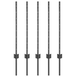 slupek-ogrodzeniowy-5-szt-szary-80-cm-stal