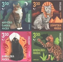 chorwacja-2021-mnh-xf-koty