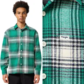 wrangler-non-frayed-plaid-shirt-green-luzna-zielona-koszula-w-krate-xl