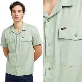 lee-chetopa-shirt-grey-luzna-zielona-bawelniana-koszula-krotki-rekaw-m