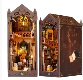 drewniane-puzzle-3d-biblioteka-diy-oswietlenie-podporka-na-polke-do-ksiazek