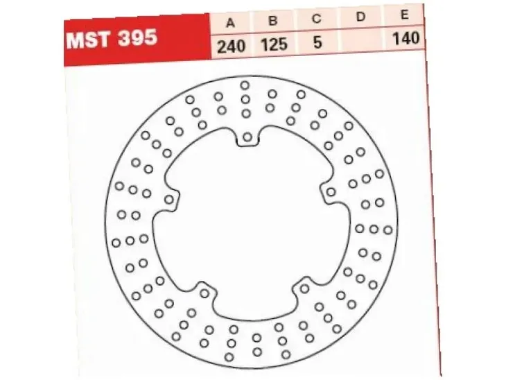 tarcze-tyl-trw-mst395-stan-nowy