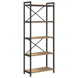 polka-na-ksiazki-dab-rzemieslniczy-60-x-30-x-155-cm