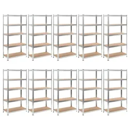 regaly-z-5-polkami-10-szt-stal-i-material-drewnopochodny