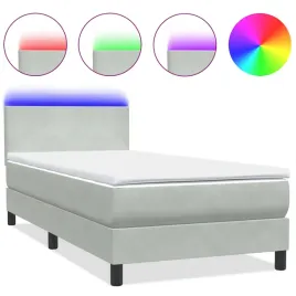 lozko-kontynentalne-z-materacem-i-led-jasnoszare-aksamit-80x210-cm