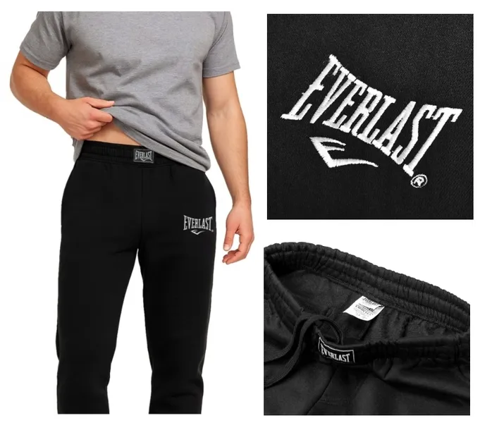 Meskie spodnie dresowe Everlast SPD001-01 czarny XL
