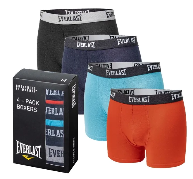 EVERLAST bokserki męskie bawełniane 4PAK r. M mix