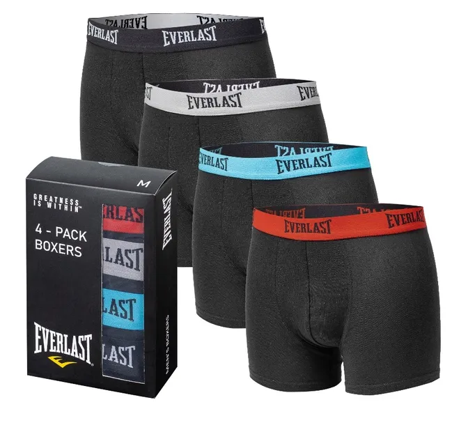 EVERLAST bokserki męskie bawełniane 4PAK r. M mix