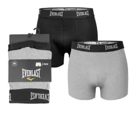 Zdjęcie produktu EVERLAST bokserki męskie bawełniane 2PAK r. XL czarny/szary melanż
