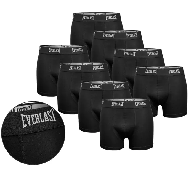 EVERLAST bokserki męskie bawełniane 8PAK r. M czarne