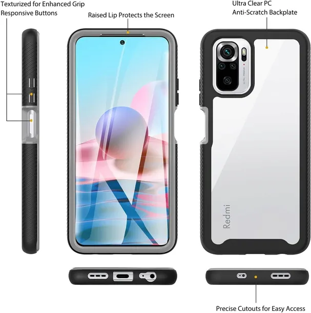 case-2-strony-do-xiaomi-redmi-note-10-czarne-boki-marka-amazon-stan-nowy