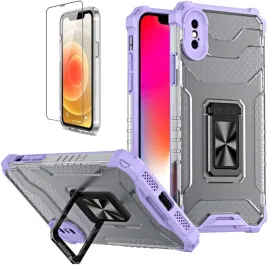 etui-pokrowiec-do-apple-iphone-x-xs-rozowe-z-pierscieniem-szklo-hartowane