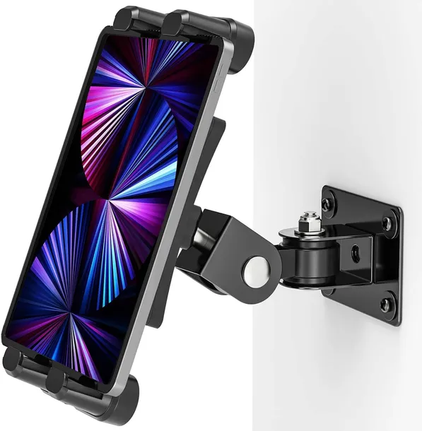 UCHWYT ŚCIENNY NA TELEFON TABLET PRZYKRĘCANY REGULOWANY OBROTOWY WYTRZYMAŁY