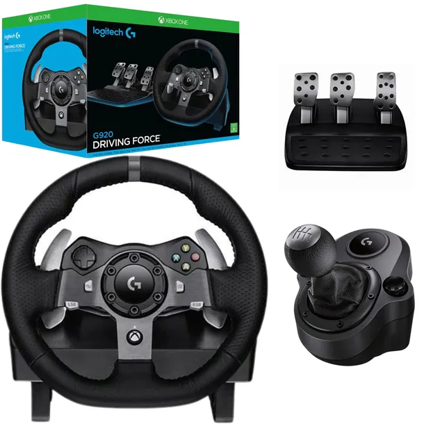 Kierownica Logitech Driving Force G920 Xbox PC + Skrzynia biegów Shifter