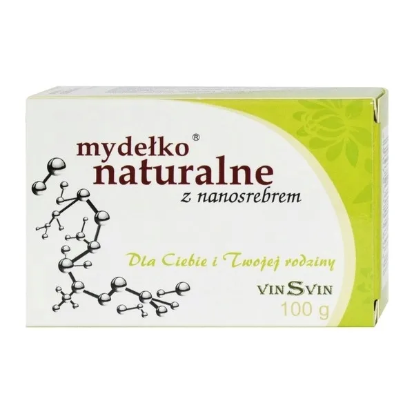Mydło naturalne ze srebrem 100g - kostka