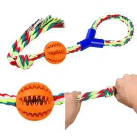 pilka-na-przysmaki-dla-psa-z-szarpakiem-ropy-38cm-pomaranczowa-uniq-pets
