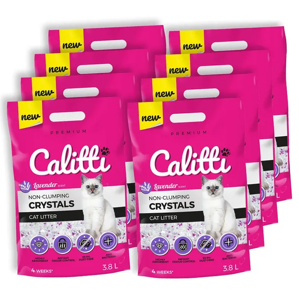 CALITTI Crystals Lawenda ŻWIREK SILIKONOWY 6x3,8L