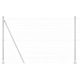 ogrodzenie-z-slupkiem-srebrny-14-x-10-m-stal