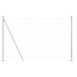 ogrodzenie-z-slupkiem-srebrny-16-x-10-m-stal