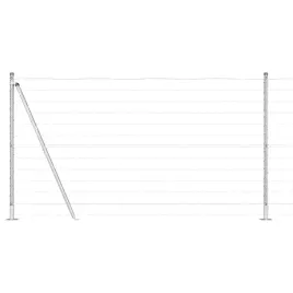ogrodzenie-z-slupkiem-srebrny-12-x-10-m-stal