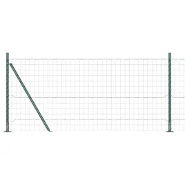 ogrodzenie-z-slupkiem-zielony-1-x-25-m-stal