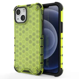 honeycomb-etui-pancerny-pokrowiec-z-zelowa-ramka-iphone-13-mini-zielony