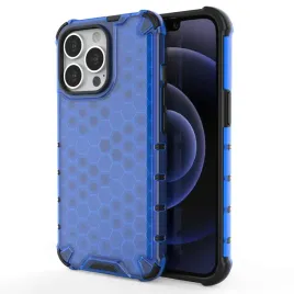 honeycomb-etui-pancerny-pokrowiec-z-zelowa-ramka-iphone-13-pro-niebieski