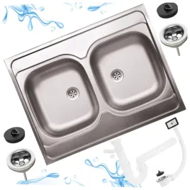 zlew-kuchenny-zlewozmywak-stalowy-inox-dwukomorowy-nakladany-80x60-syfon