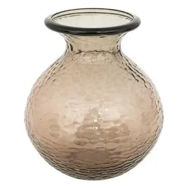 wazon-alric-ze-szkla-mlotkowanego-33-cm-brazowy