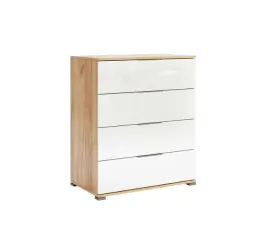 komoda-tissa-4szuflady-80cm-dab-craft-bialy-polysk