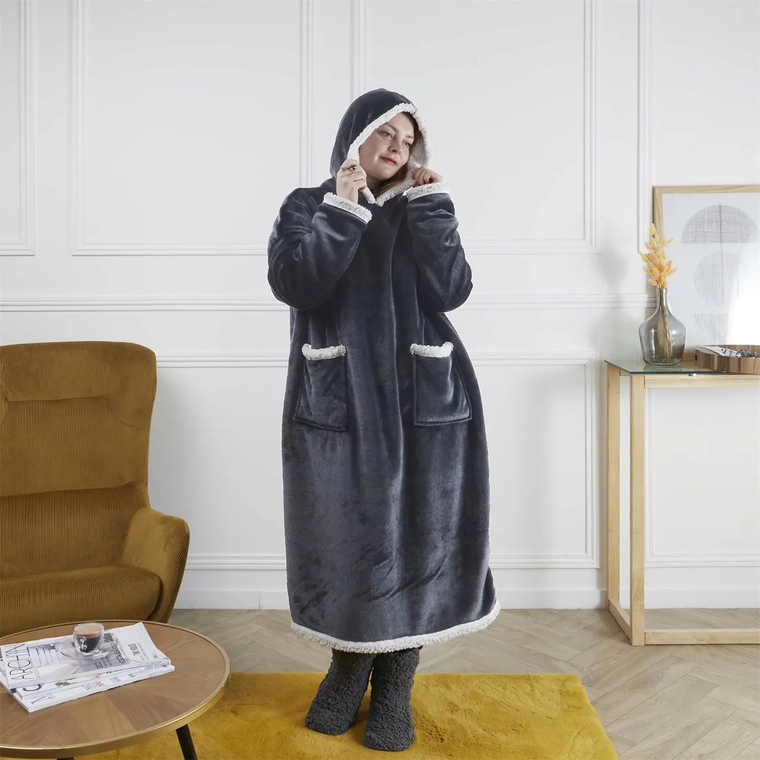 bluza-dluga-snuddie-szara