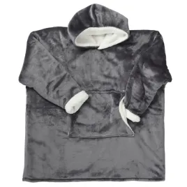 bluza-ocieplana-szeroka-snuddie-z-kieszenia-szara