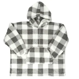 bluza-ocieplana-dluga-snuddie-w-krate-szara-biala