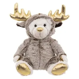 pluszowy-mis-renifer-28cm-brazowy-ze-zlotymi-elementami