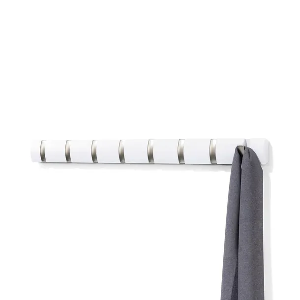 wieszak-scienny-do-przedpokoju-flip-hook-8-bialy-stan-nowy-glebokosc-mebla-3-cm