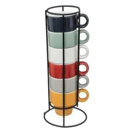 stojak-z-6-filizankami-coloroma-multikolor