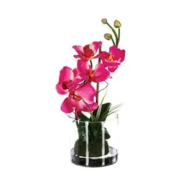 sztuczna-orchidea-ze-szklanym-wazonem-rozowa