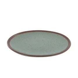 talerz-pavot-27cm-zielony-szkliwiony-nowoczesny