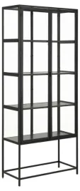 witryna-seaford-czarna-wysoka-loft-metalowa