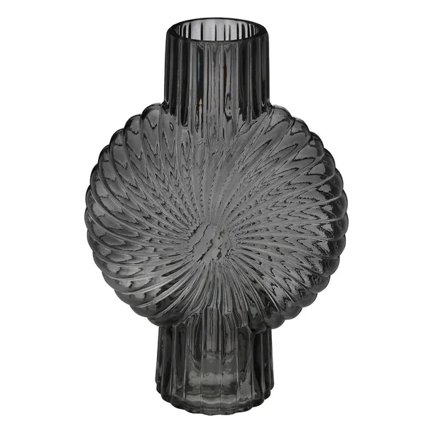wazon-shell-szary-szklany-32cm-kolor-szary
